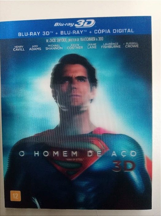 Dvd o Homem de Aço 3 D Blu-ray Disc Editora Zack Snider [usado]