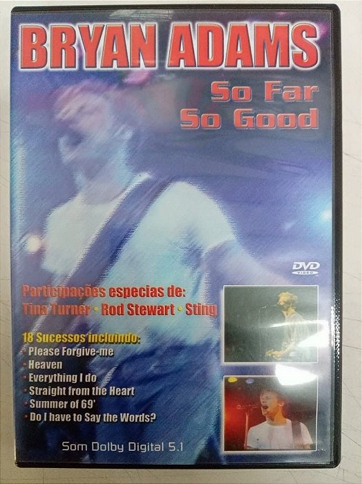 Dvd Bryan Adams - So Far So Good Editora Bryan [usado]
