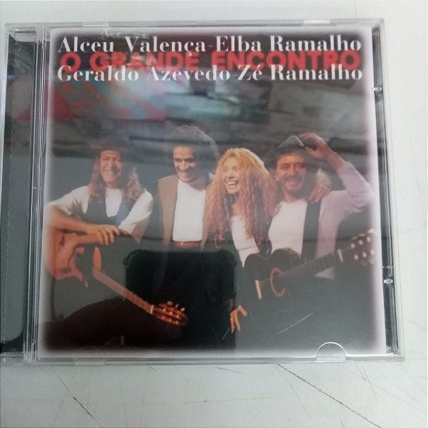 Cd o Grande Encontro Interprete Alceu Valença ,elba Ramalho Geraldo Azevedo e Zé Ramalho [usado]