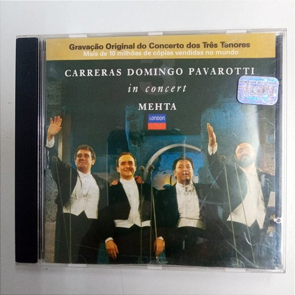Cd Carreras , Domingo , Pavarotti In Concert Interprete Carreras , Domingo, Pavarootti e Orquestra (1990) [usado]