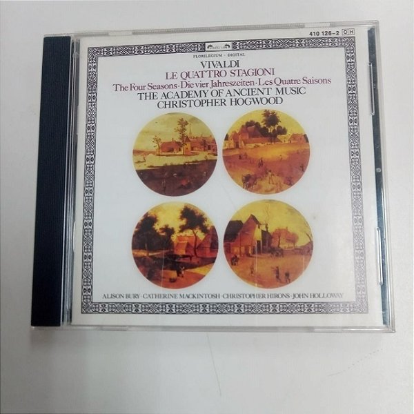Cd Vivaldi - Le Quatro Stagioni Interprete Christopher Hogwood e Orquestra (1984) [usado]