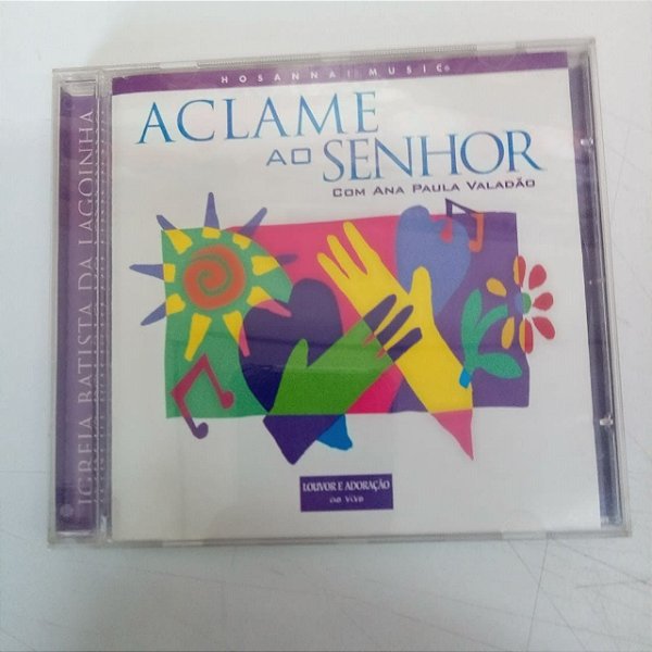 Cd Aclame ao Senhor - com Ana Paula Valadão Interprete Ana Paula Valadão [usado]
