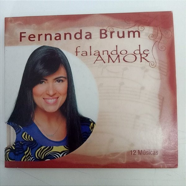 Cd Fernanda Brum - Falando de Amor Capa Digipack Interprete Fernanda Brum [usado]