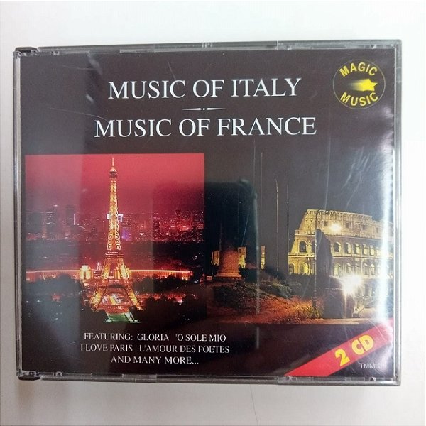 Cd Music Of Italy /music Of Frnce - Box com Dois Cds Interprete Varios [usado]