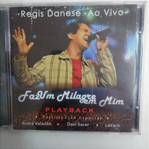 Cd Regis Danesi ao Vivo - Faz um Ilagre em mim Play-bach Interprete Play - Bach [usado]