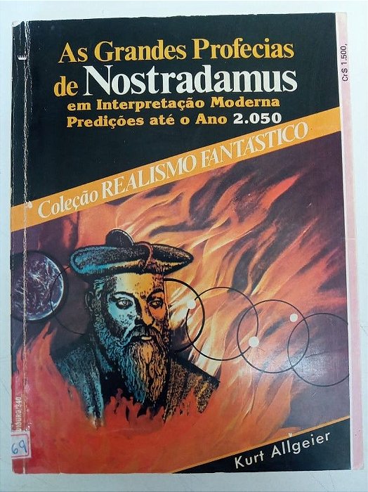 Livro as Grandes Profecias de Nostradamus Autor Allgeir, Kurt (1983) [usado]