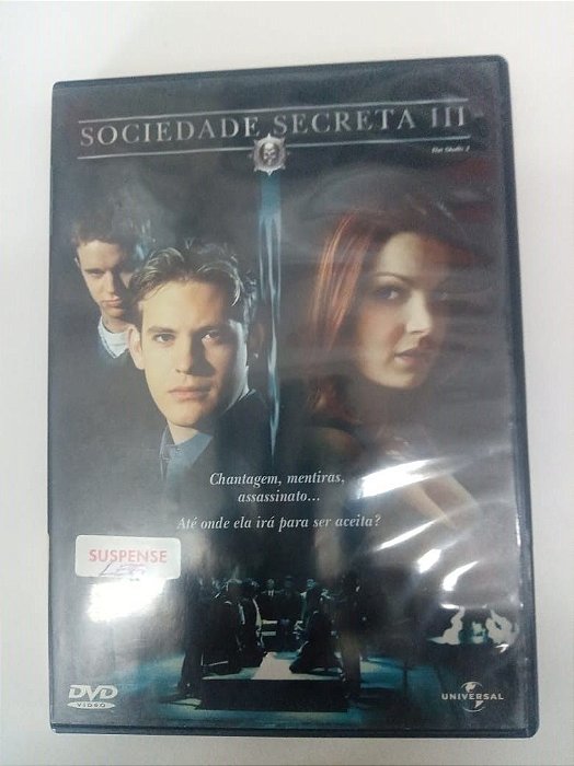 Dvd Sociedade Secreta 3 Editora J.miles Dale [usado]