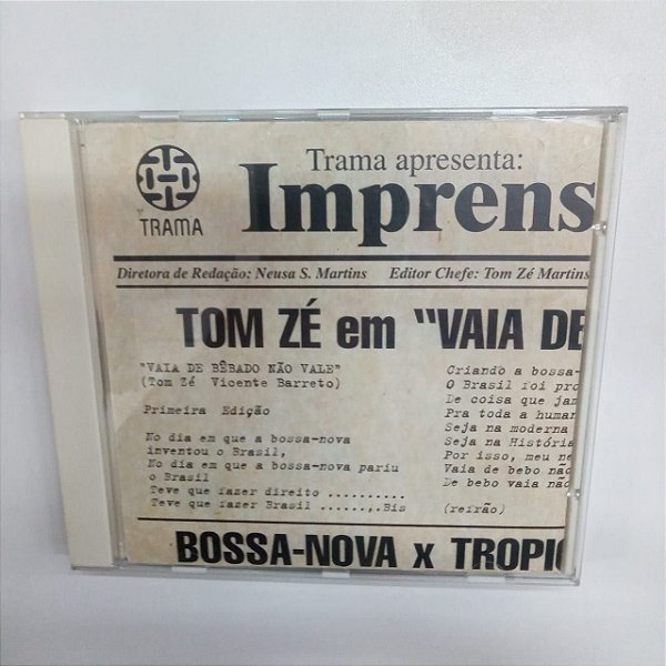 Cd Tom Zé - Imprensa Cantada Interprete Tom Zé [usado]