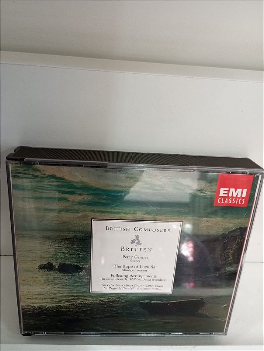 Cd Benjamin Britten 1913-1976 Box com Dois Cds Interprete English Opera Group Chamber Orchestra (1993) [usado]