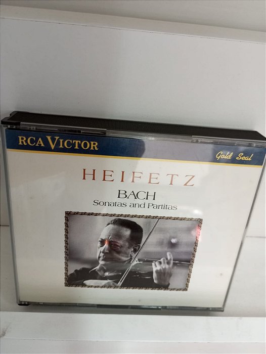 Cd Heifetz - Bach Sonatas e Partituras Interprete Heifetz (1988) [usado]