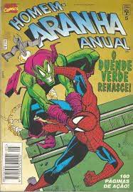 Gibi Homem-aranha Anual Nº 5- Formatinho Autor o Duende Verde Renasce! (1995) [usado]