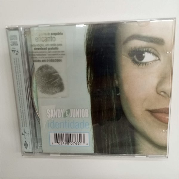 Cd Sandy e Junior - Identidade Interprete Sandy e Junior (2003) [usado]