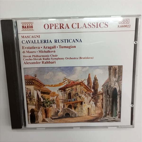 Cd Mascagni - Cavalheria Rusticana Interprete Alexander Rahbari e Outros (1992) [usado]
