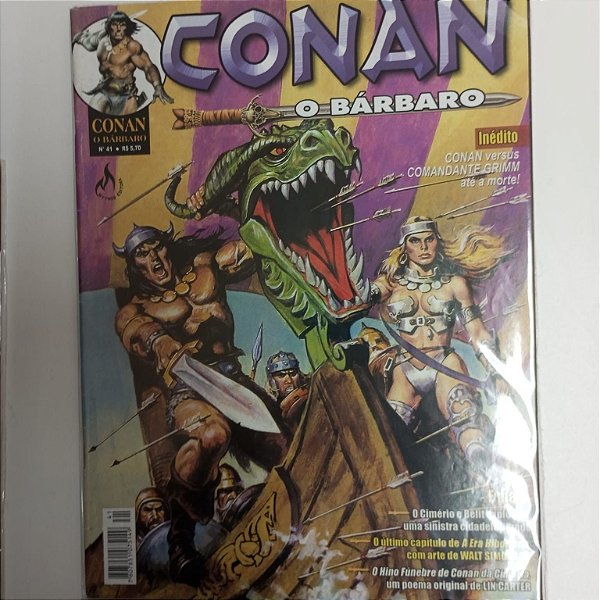 Gibi Conan Nº 41 - Conan o Barbaro Autor Conan Versus Comandante Grimm [usado]