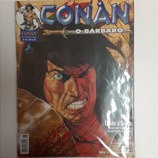 Gibi Conan Nº 36 - Conan o Barbaro Autor Conan e Sonja , Lutam por suas Vidas na Guerra de Acheron [usado]