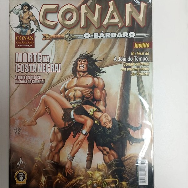 Gibi Conan Nº 55 - Conan o Barbaro Autor Marte na Costa Negra [usado]