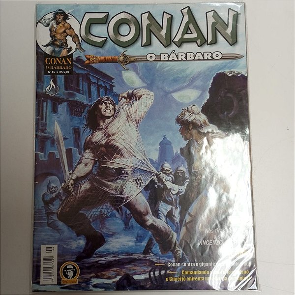 Gibi Conan Nº 46 - Conan o Barbaro Autor nas Tiras de Jornal , a Sequencia de Vicenzo , o Cruel [usado]
