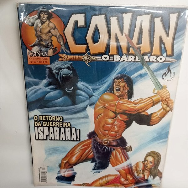 Gibi Conan Nº 13 - Conan o Barbaro Autor o Retorno da Guerreira Isparana ! [usado]