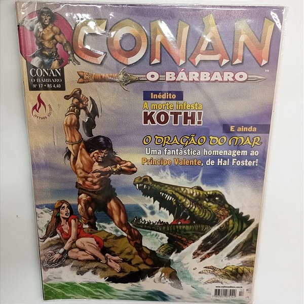 Gibi Conan Nº 17 - Conan o Barbaro Autor a Morte Infesta Koth [usado]