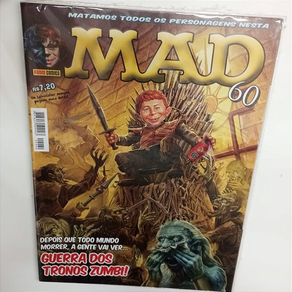 Gibi Mad Nº 60 Autor Depois que Todo Mundo Morrer, a Gente Vai Ver Guerra dos Tronos Zumbi [usado]