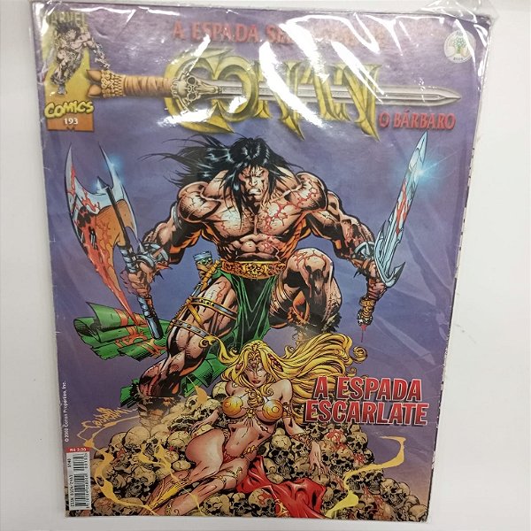 Gibi Conan Nº 193 - a Espada Selvagem de Conan Autor Comics 193 (2000) [usado]