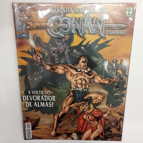 Gibi Conan Nº 195 - a Espada Selvagem de Conan Autor Comics 195 (2001) [usado]