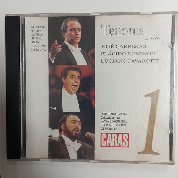 Cd Coleção Caras Vol.1 - Tenores Interprete José Carreras ,placido Domingos e Luciano Pavarotti [usado]