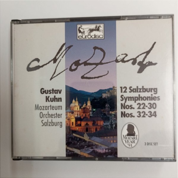 Cd Mozart - 12 Salzburg Symphonies /box com Tres Discos Interprete Gustav Kuhn e Outros [usado]