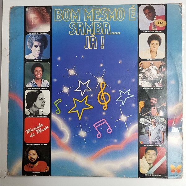 Disco de Vinil Bom Mesmo é Samba Já Interprete Varios (1984) [usado]