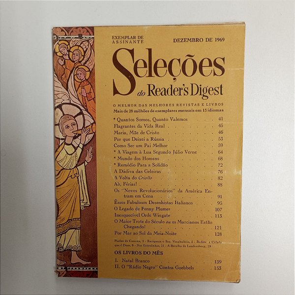 Revista Revista Reader´s Digest Seleções Dezembro 69 Autor Revista Seleções (1969) [usado]