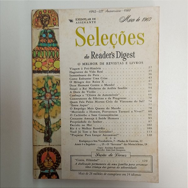 Revista Revista Reader´s Digest Seleções Março 67 Autor Março/67 Seleções (1967) [usado]