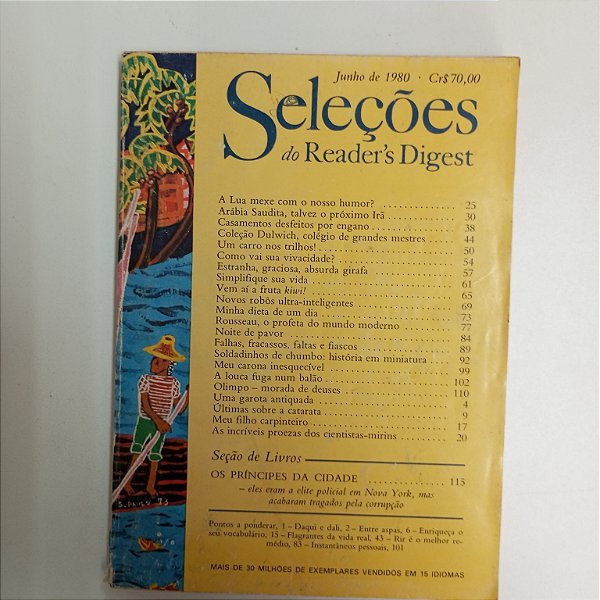 Revista Revista Reader´s Digest Seleções Junho 80 Autor Junho/1980 Seleções (1980) [usado]
