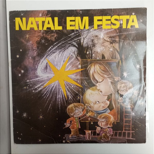 Disco de Vinil Natal em Festa Interprete Canarinhos Liceanos [usado]