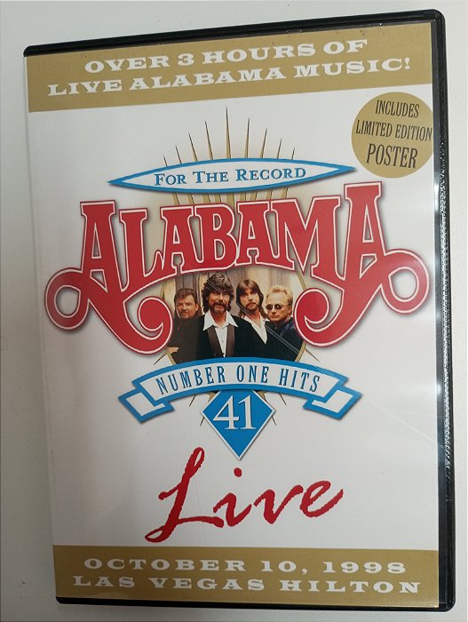 Dvd Alabama - For The Recrod Editora [usado]