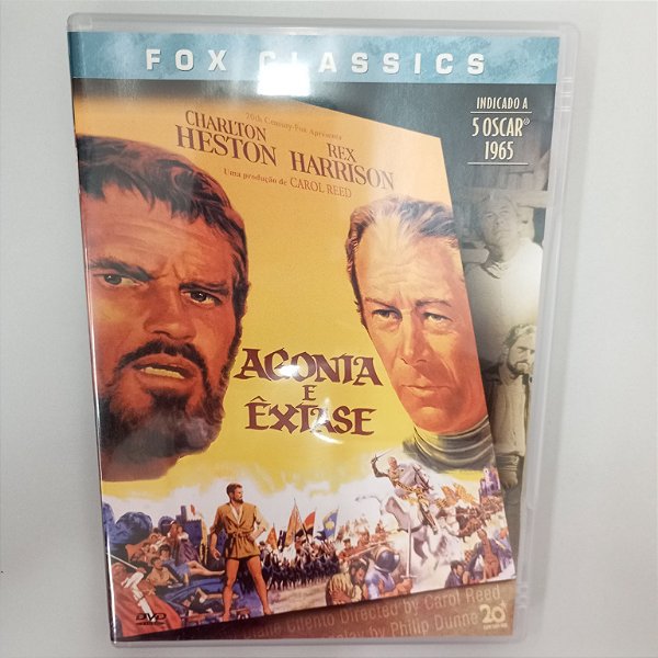 Dvd Agonia e Extase Editora Carol Red [usado]