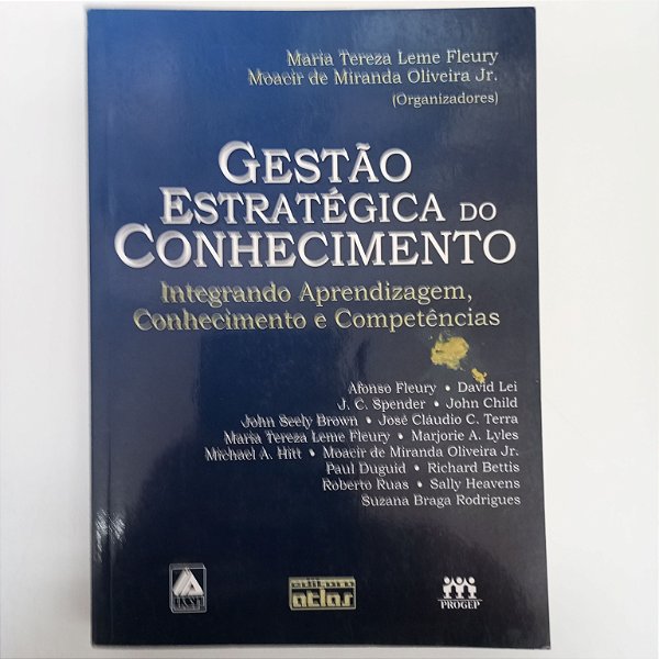 Livro Gestão Estratégica do Conhecimento Autor Fleury, Maria Tereza Leme (2001) [usado]