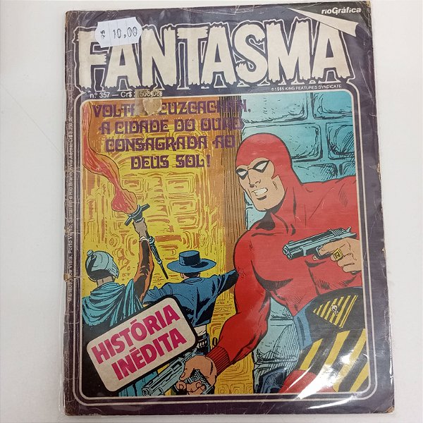 Gibi Fantasma 357 Autor Rio Grafica (1985) [usado]