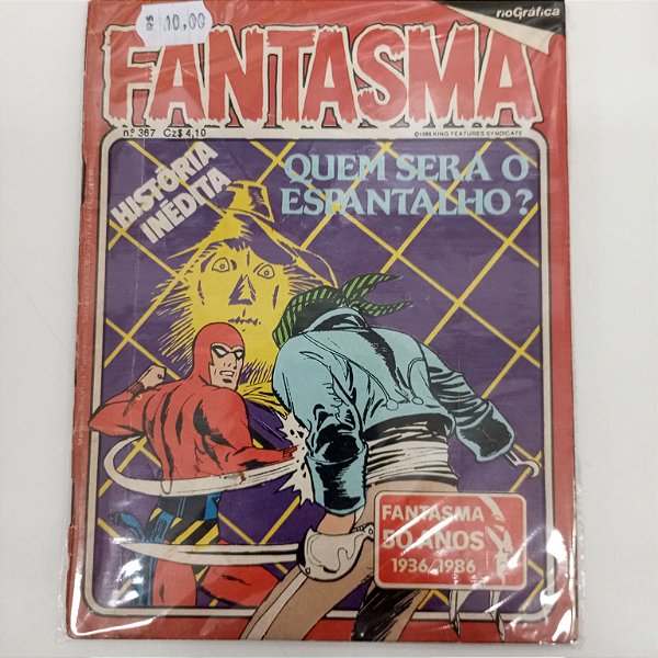 Gibi Fantasma 367 Autor Rio Grafica (1986) [usado]
