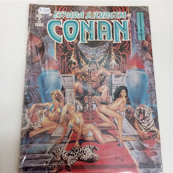 Gibi a Espada Selvagem de Conan 62 Autor Conan 62/abril Jovem [usado]