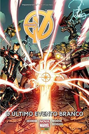 Gibi Vingadores: o Último Evento Branco Autor Jonathan Hickman, Dustin Weaver e Mike Deodato (2016) [seminovo]