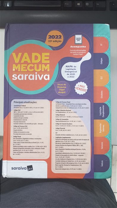 Livro Vade Mecum Saraiva Autor Vários (2022) [seminovo]