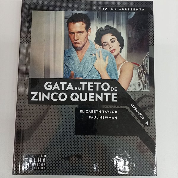 Dvd Gata em Teto de Zinco Quente - Coleção Folha Clássicos do Cinema Editora Richard Brooks [usado]