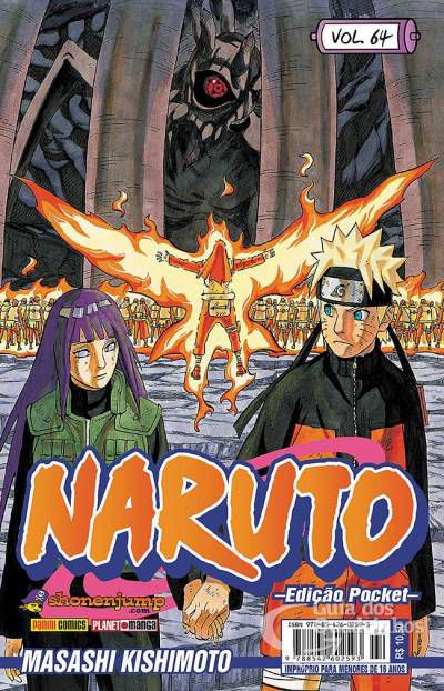 Gibi Naruto Pocket Nº 64 Autor Masashi Kishimoto (2015) [usado]
