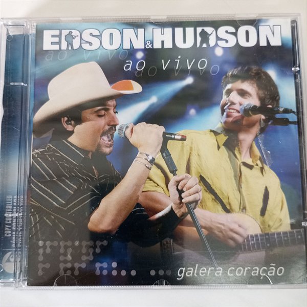 Cd Edson e Hudson ao Vivo - Galera Coração Interprete Edson e Hudson. [usado]