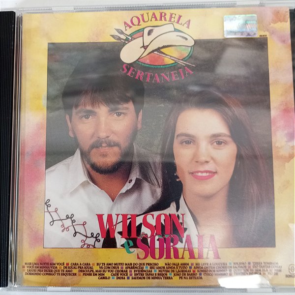 Cd Wilson e Soraia - Aquarela Sertaneja Interprete Wilson e Soraia (1992) [usado]
