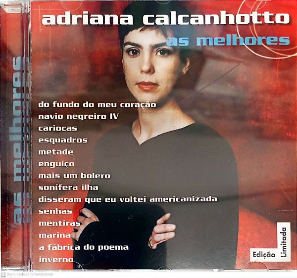 Cd Adriana Calcanhotto - as Melhores Interprete Adriana Calcanhoto [usado]
