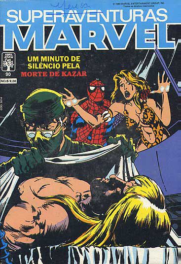 Gibi Superaventuras Marvel #90 Autor (1989) [usado]
