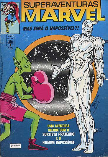 Gibi Superaventuras Marvel #123 - Formatinho Autor (1992) [usado]
