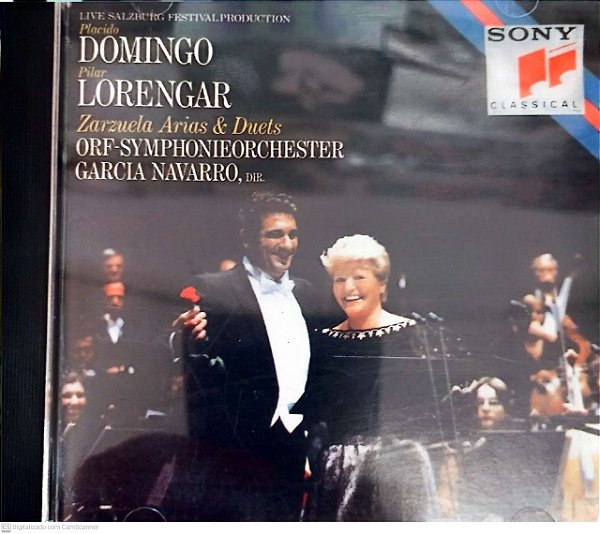 Cd Placido Domingo e Pilar Lorengar Interprete Placido Domingo e Pilar Lorengar [usado]