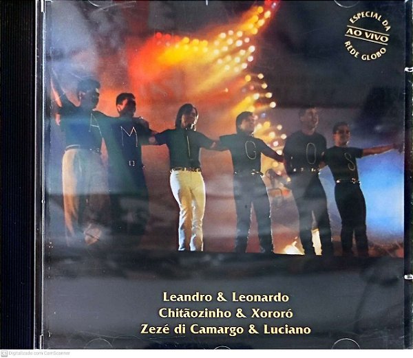 Cd Amigos - Especial ao Vivo Rede Globo Interprete Leandro e Leonardo , Chitãozinho e Xororo e Zeze Di Camargo e Luciano (1996) [usado]
